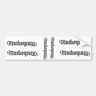 MATHEMATICS SITCKERS BUMPER STICKER