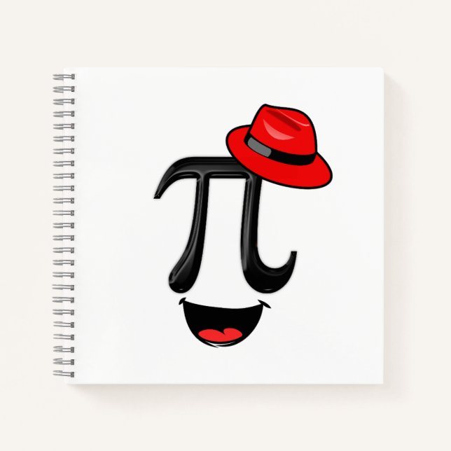 Mathematics Smile Symbol 14 Happy march Numbers Pi Notebook (Front)