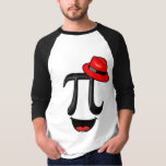 Mathematics Smile Symbol 14 Happy march Numbers Pi T-Shirt<br><div class="desc">Mathematics Smile Symbol 14 Happy march Numbers Pi. Pi Day t-shirts, International Day of Mathematics Stickers, National Mathematics Day tees, National Hat Day Outfits Tops, World Smile Day Sweatshirts, International Kissing Day mugs, Christmas hoodies, and Birthdays. Men's Basic 3/4 Sleeve Raglan T-Shirt. The Colourful designer-fitting outfits are for Festival lovers,...</div>