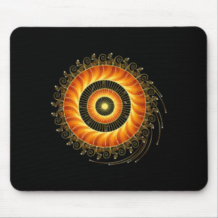 Mathematics Spiral Sacred Geometry Fibonacci Manda Mouse Pad
