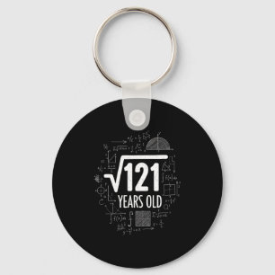 Mathematics Square Root 121 Years Old, Funny Math Key Ring