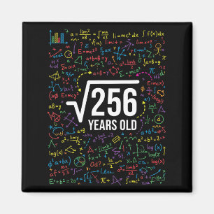 Mathematics Square Root 256 Years Old, Funny Math Magnet
