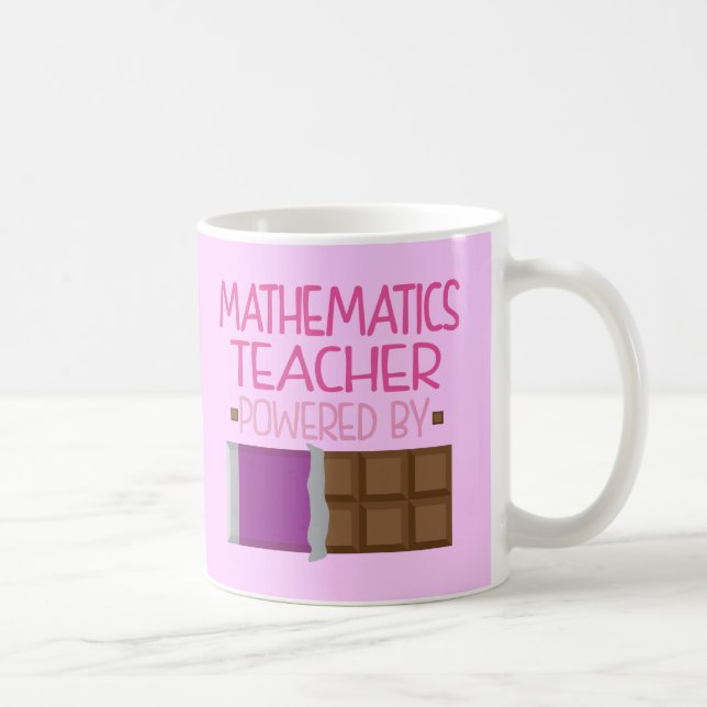 Mathematics Teacher Chocolate Gift for Her Coffee Mug (Right)