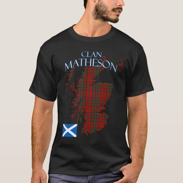 Matheson Scottish Clan Tartan Scotland T-Shirt (Front)