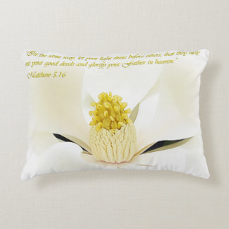 Mathew 5:16 Inspirational Decorative Cushion