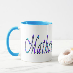 Mathew Name Logo, Mug