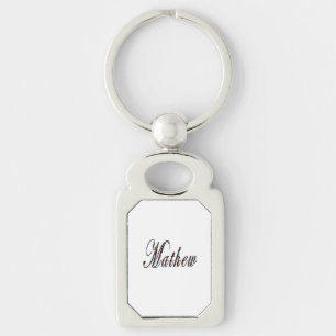Mathew Name Made With Sweets, Key Ring