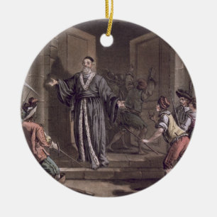 Mathieu Mole (1584-1656) harangued by the people, Ceramic Tree Decoration