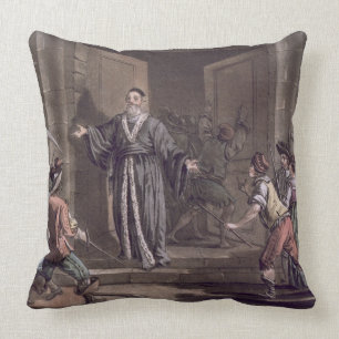 Mathieu Mole (1584-1656) harangued by the people, Cushion