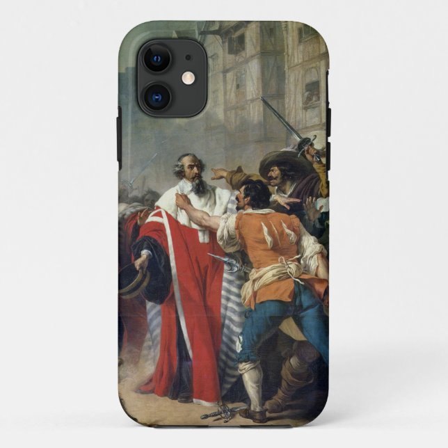 Mathieu Mole being stopped by the Parisian crowd o Case-Mate iPhone Case (Back)