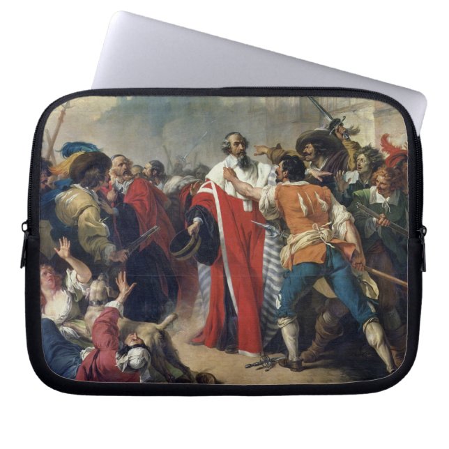 Mathieu Mole being stopped by the Parisian crowd o Laptop Sleeve (Front)