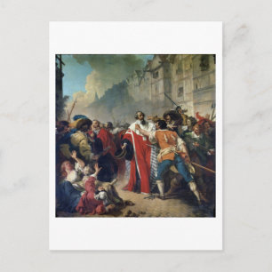 Mathieu Mole being stopped by the Parisian crowd o Postcard