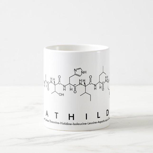 Mathilde peptide name mug (Center)