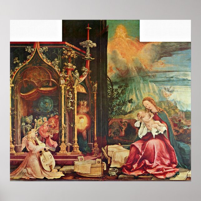 Mathis Grunewald Gothart - The birth of Christ Poster (Front)