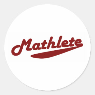 Mathlete Classic Round Sticker