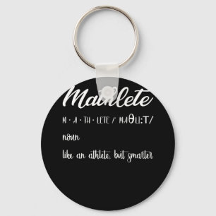 Mathlete Definition Math Nerd Geek Key Ring