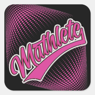 Mathlete square sticker