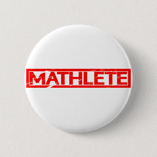 Mathlete Stamp 6 Cm Round Badge