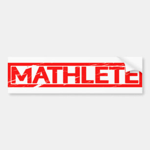 Mathlete Stamp Bumper Sticker