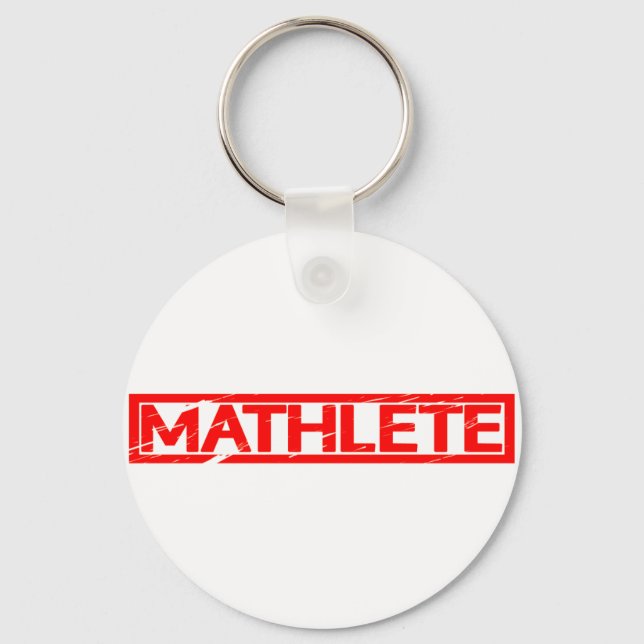 Mathlete Stamp Key Ring (Front)