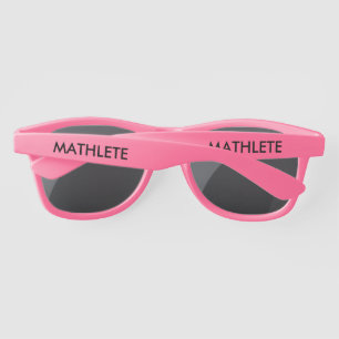 MATHLETE typography math themed Sunglasses