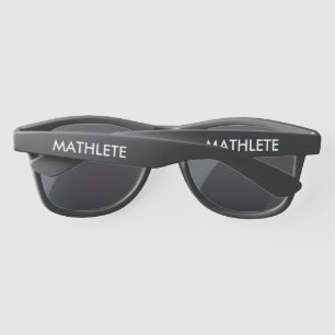 MATHLETE typography math themed Sunglasses
