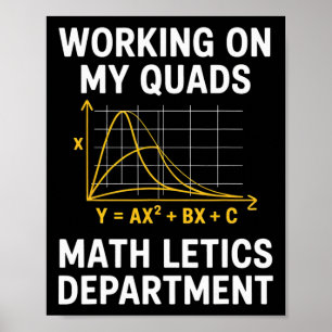 Mathletics Working On My Quads Algebra Algebra Mat Poster