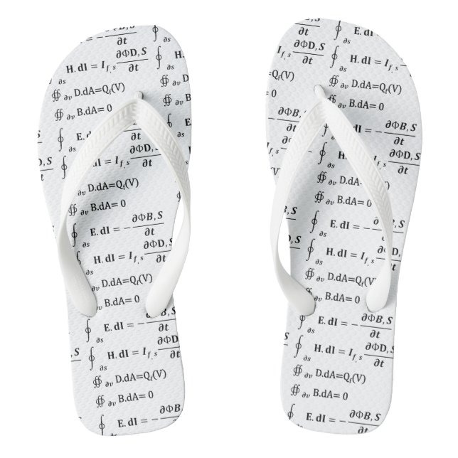 Maths Calculus Equation Thongs (Footbed)