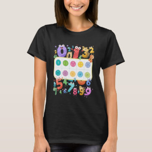 Maths Day Costume Idea For Kids & Dinosaur Numbers T-Shirt