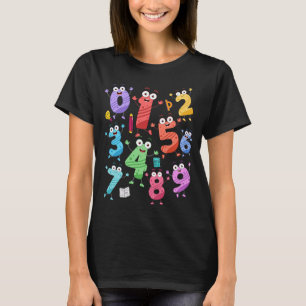 Maths Day Costume Idea For Kids & Teacher Numbers T-Shirt