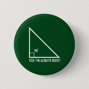 Maths / Mathematics Teacher Funny 6 Cm Round Badge