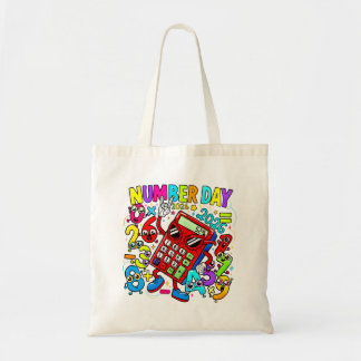 Maths Number Day Tote Bag for School