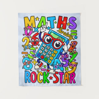 Maths Rockstar Banner for Number Day Schools Tapestry