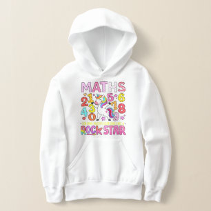 Maths Rockstar Colorful Numbers Hoodie