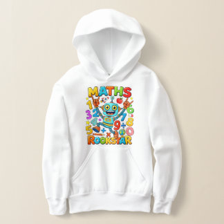 Maths Rockstar Cute Calculator Hoodie