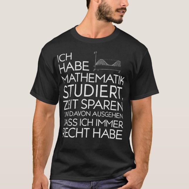 Maths Studium School Funny School Math ranch count T-Shirt (Front)
