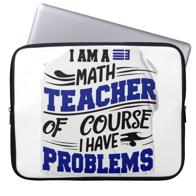 Maths teacher Jest  Laptop Sleeve (Front)