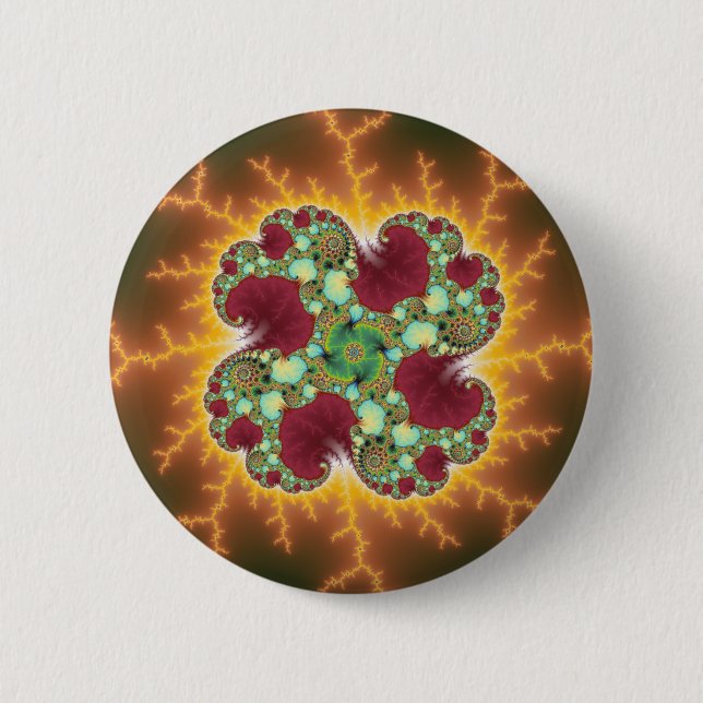 Matilda 17 - Fractal Art 6 Cm Round Badge (Front)