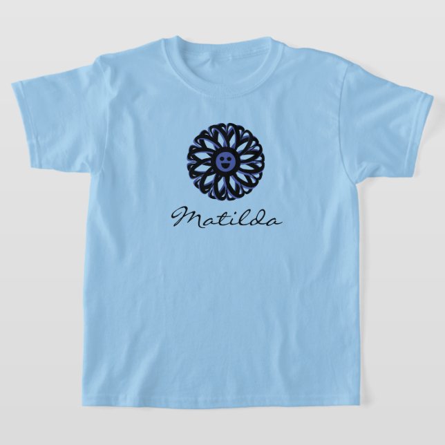 Matilda Smiling Flower Shirt (Laydown)