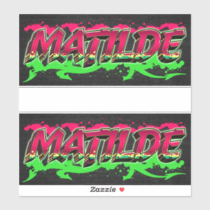 Matilde First Name Graffiti Sticker