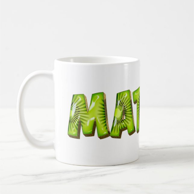 Matilde Name Kiwi Style Tasse Coffee Mug (Left)