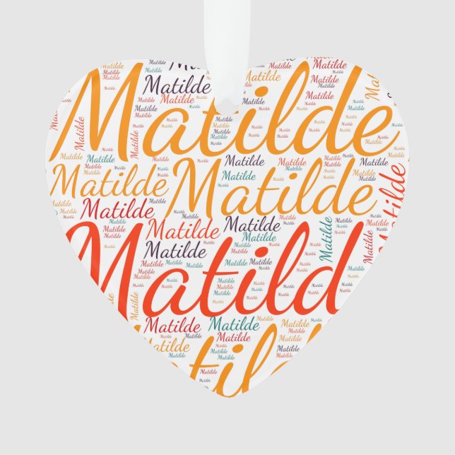 Matilde Ornament (Front)