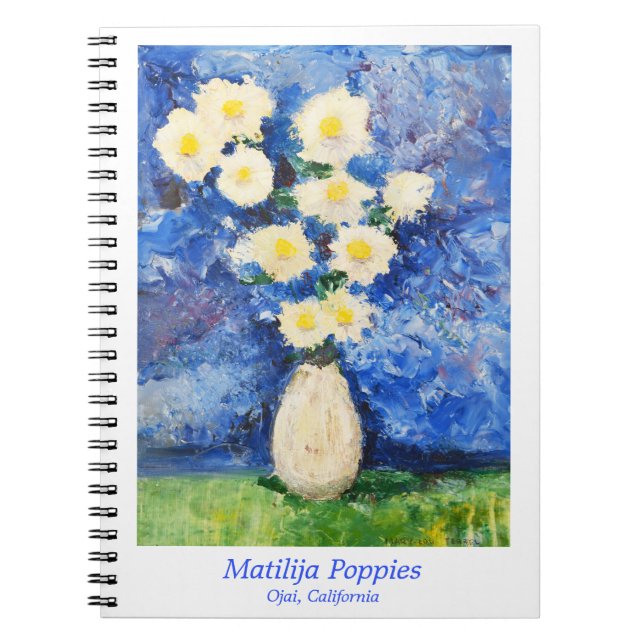 Matilija Poppies Notebook (Front)
