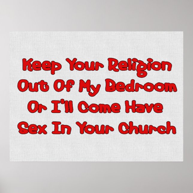 Mating In Your Church Poster (Front)