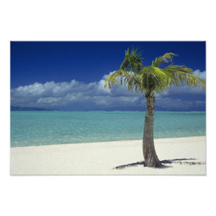 Matira Beach on the island of Bora Bora, 2 Photo Print