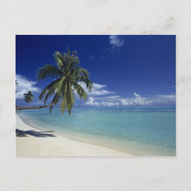 Matira Beach on the island of Bora Bora, Postcard (Front)