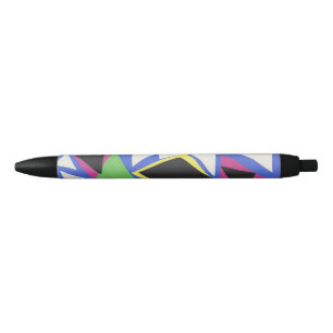 Matisse Abstract Geometric Blue Cut Out Art Black Ink Pen