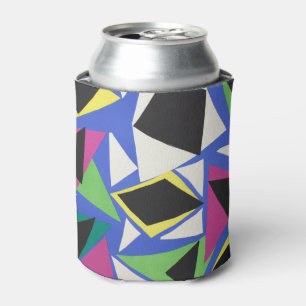 Matisse Abstract Geometric Blue Cut Out Art Can Cooler
