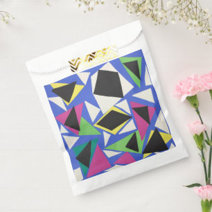 Matisse Abstract Geometric Blue Cut Out Art Favour Bag