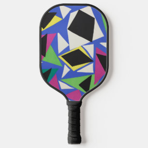 Matisse Abstract Geometric Blue Cut Out Art Pickleball Paddle